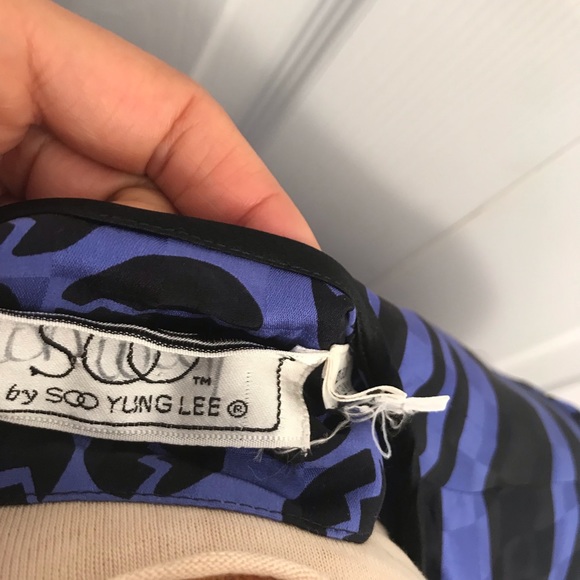 Soo Yung Lee Vintage Silk dress 6 - Picture 7 of 8